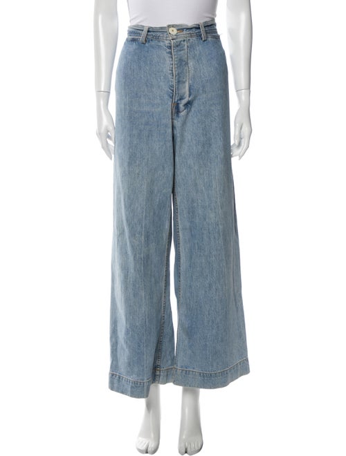 Jesse Kamm High-Rise Wide Leg Jeans Blue