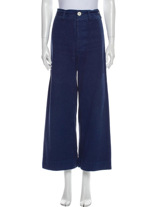 Jesse Kamm High-Rise Wide Leg Jeans Blue
