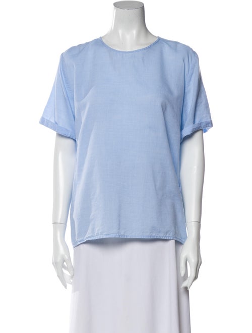 Jesse Kamm Crew Neck Short Sleeve T-Shirt Blue