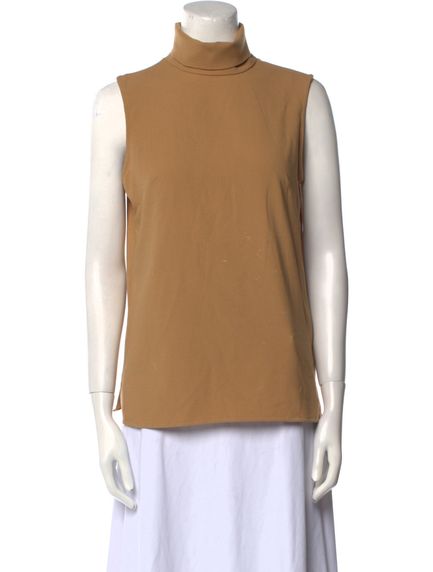 Jesse Kamm Turtleneck Sleeveless Top