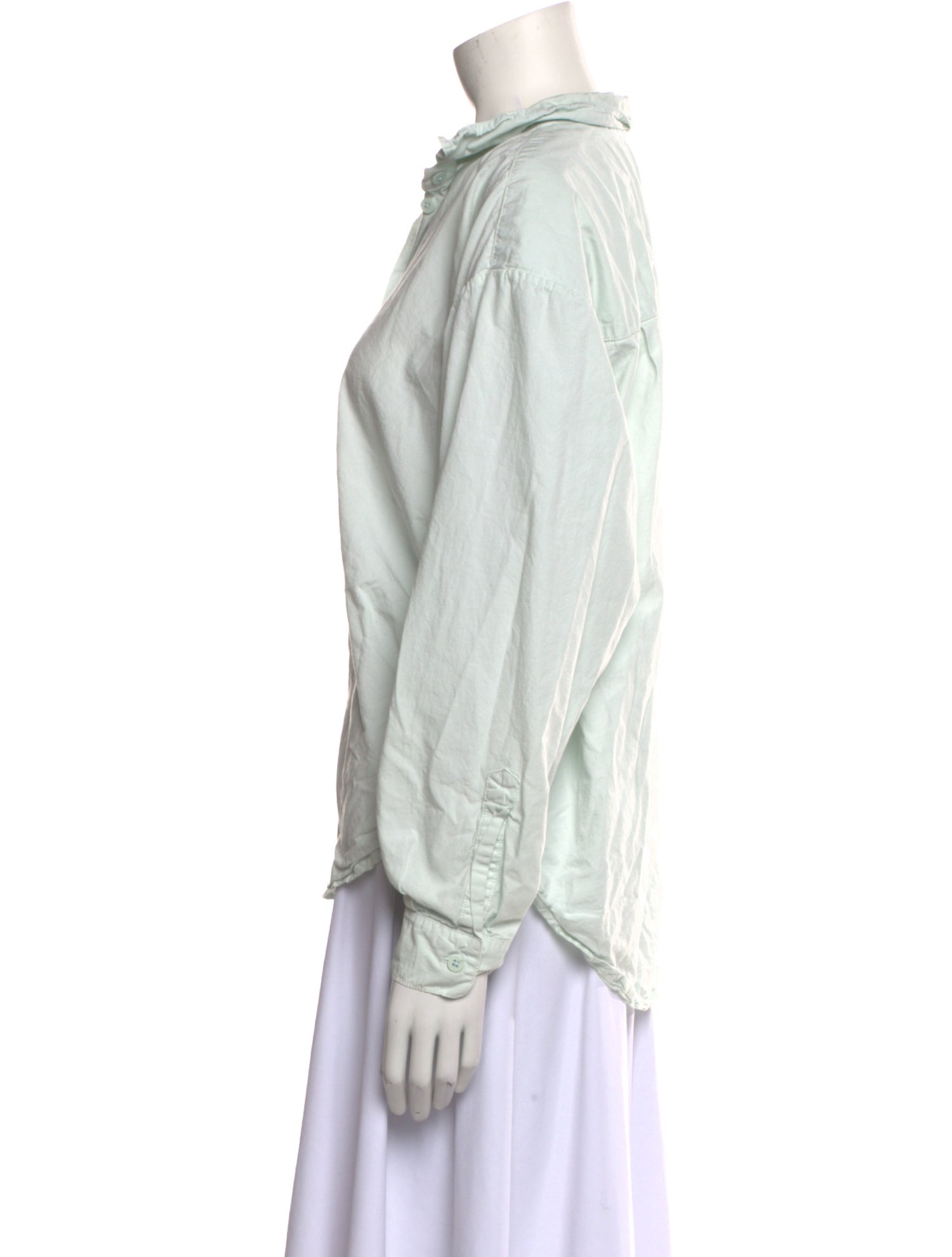 Jesse Kamm Long Sleeve Button-Up Top