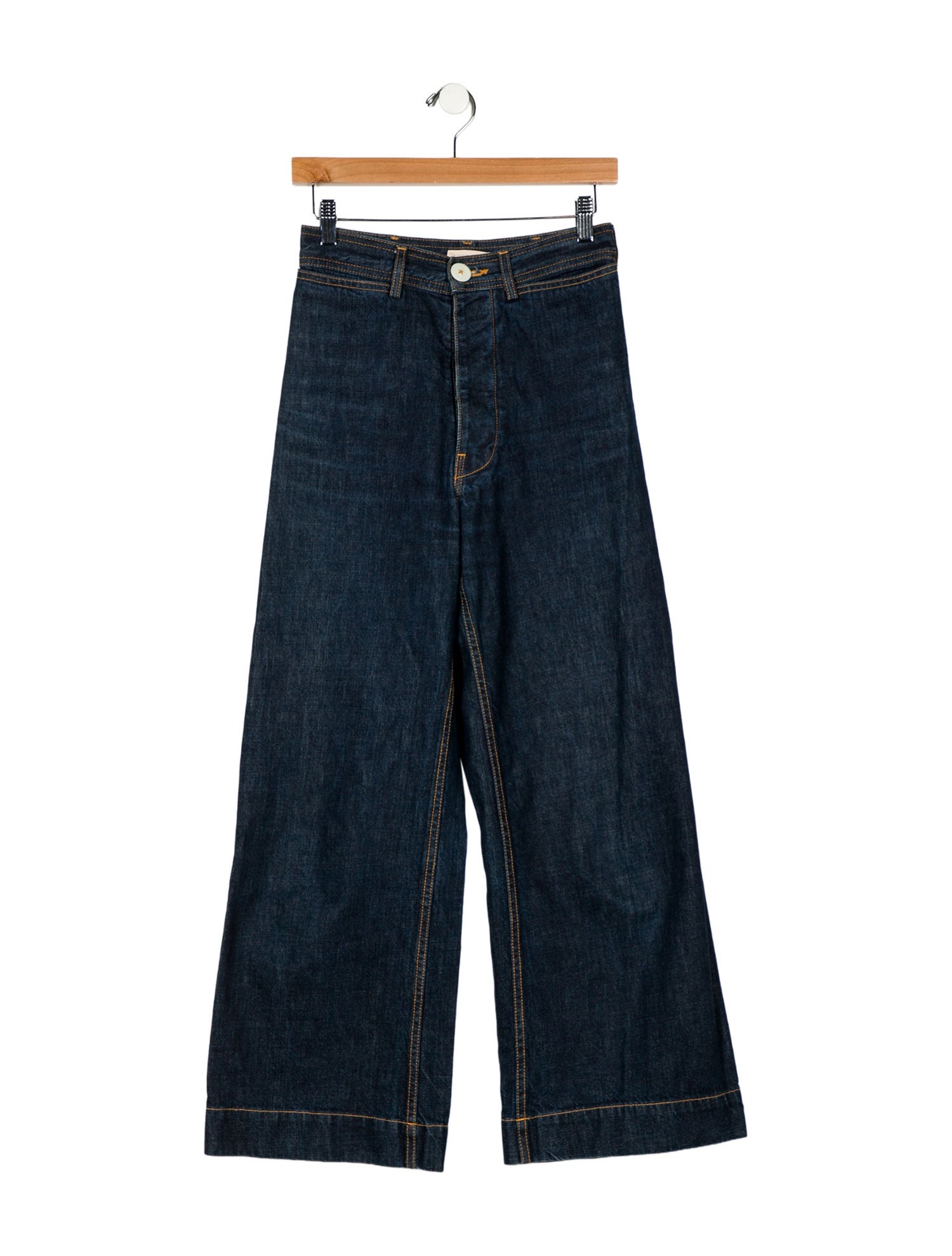 Jesse Kamm High-Rise Wide Leg Jeans
