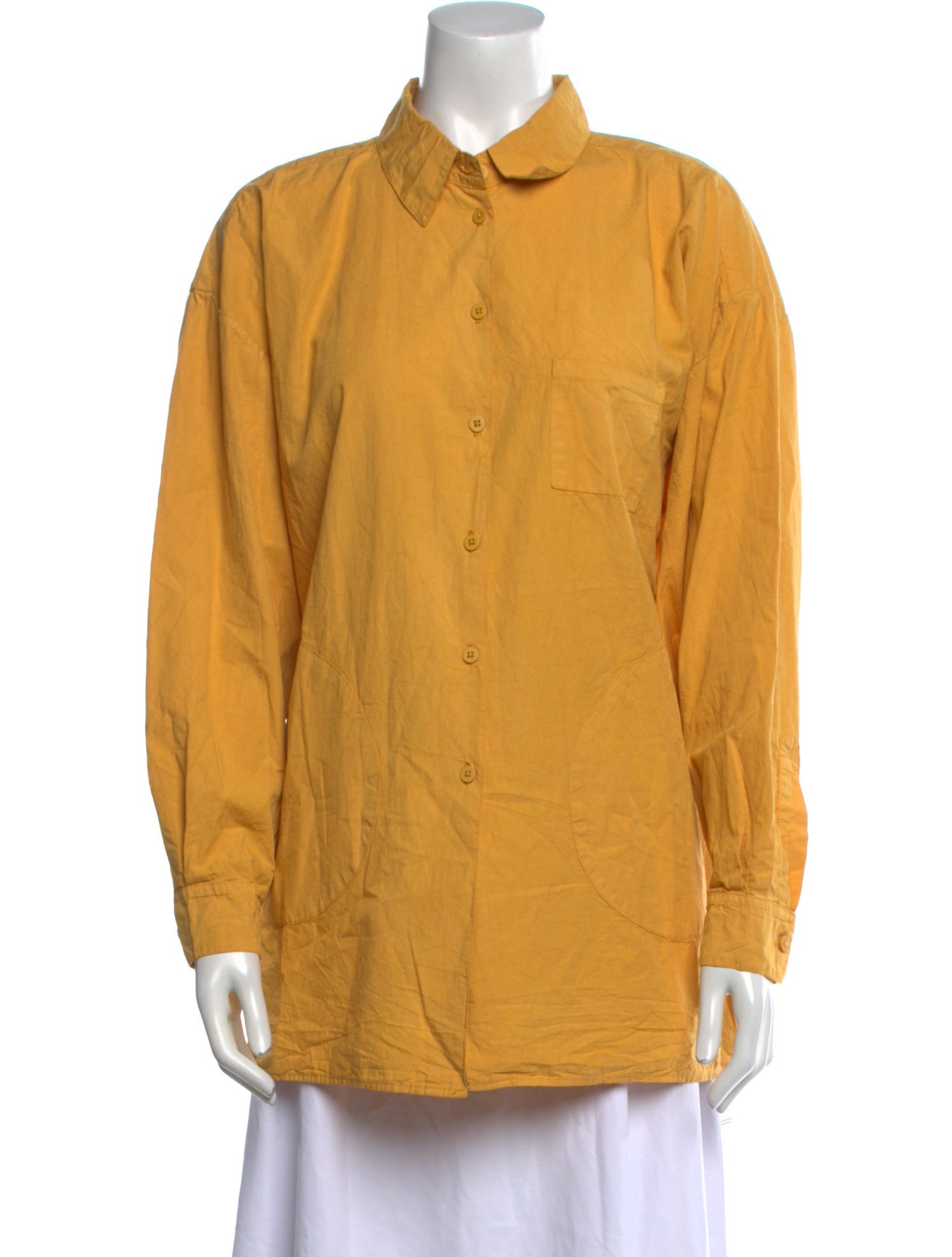 Jesse Kamm Long Sleeve Button-Up Top