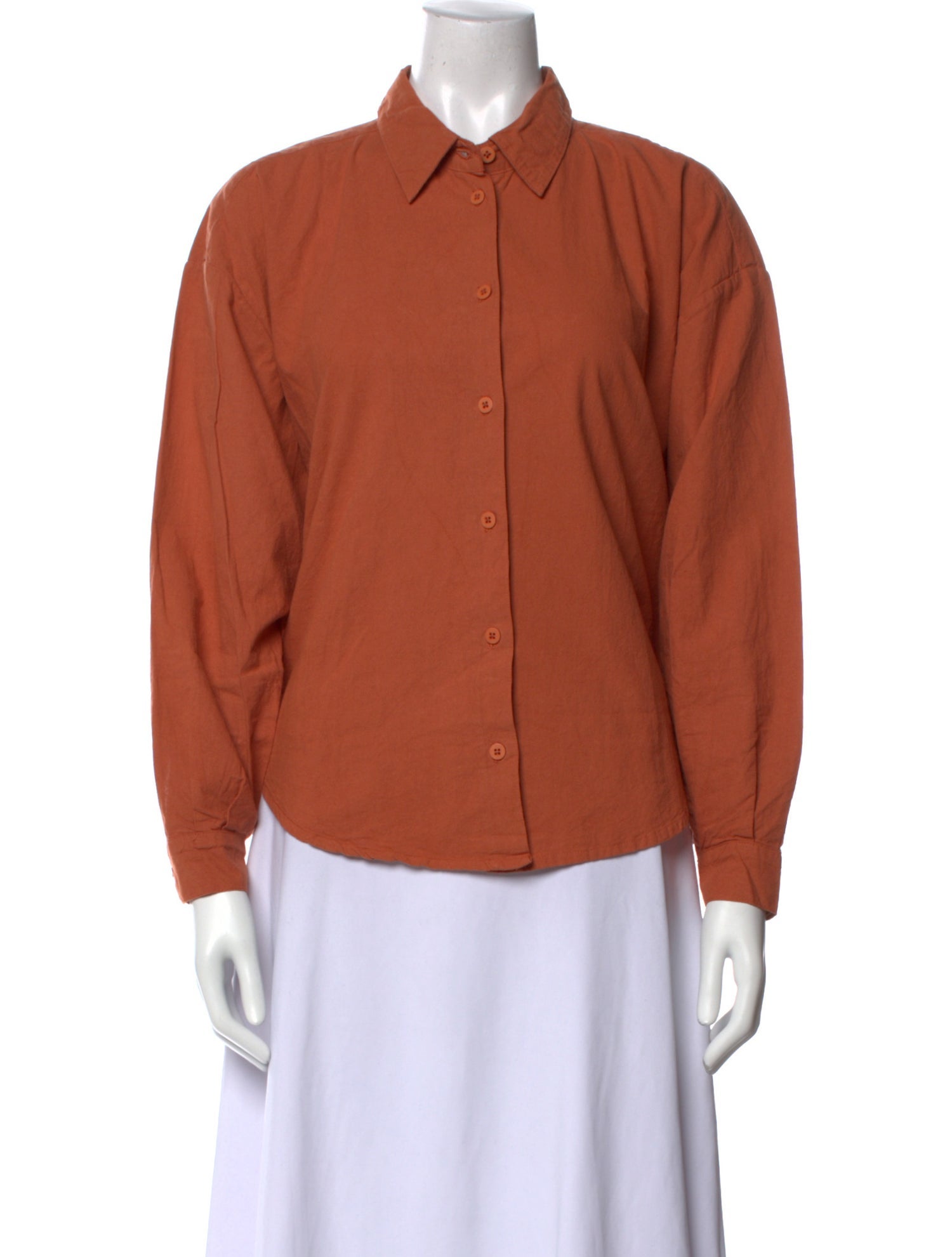 Jesse Kamm Long Sleeve Button-Up Top