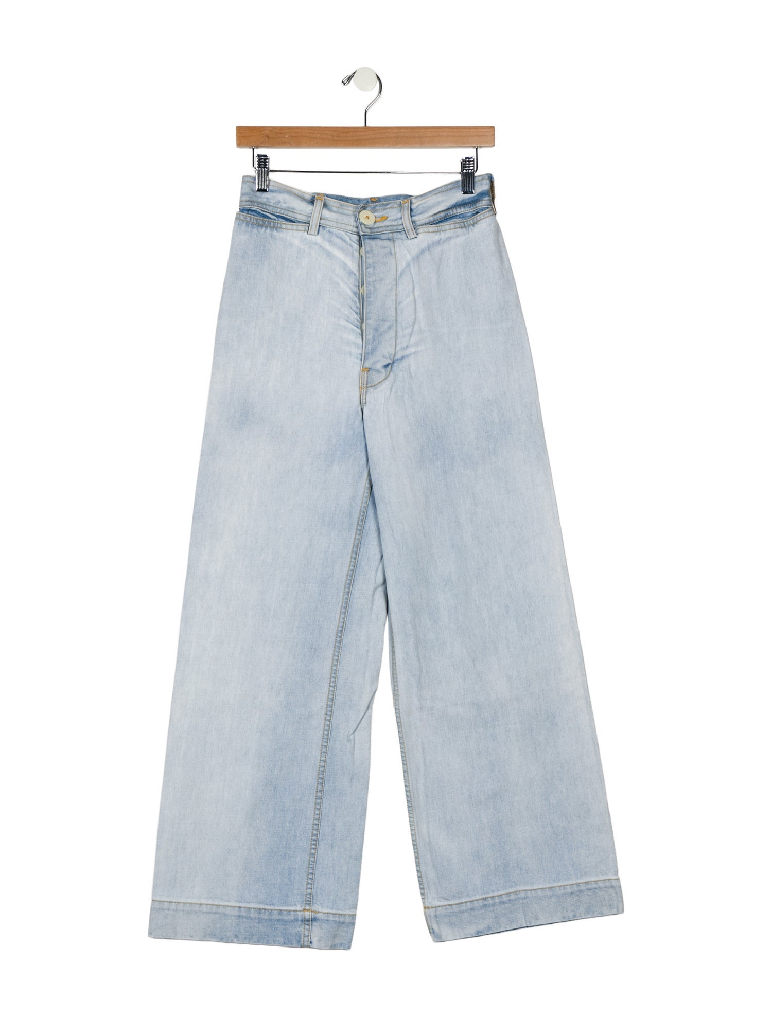Jesse Kamm High-Rise Wide Leg Jeans