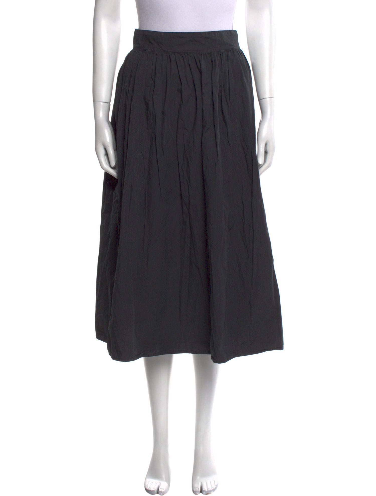 Jesse Kamm Pleated Accents Midi Length Skirt