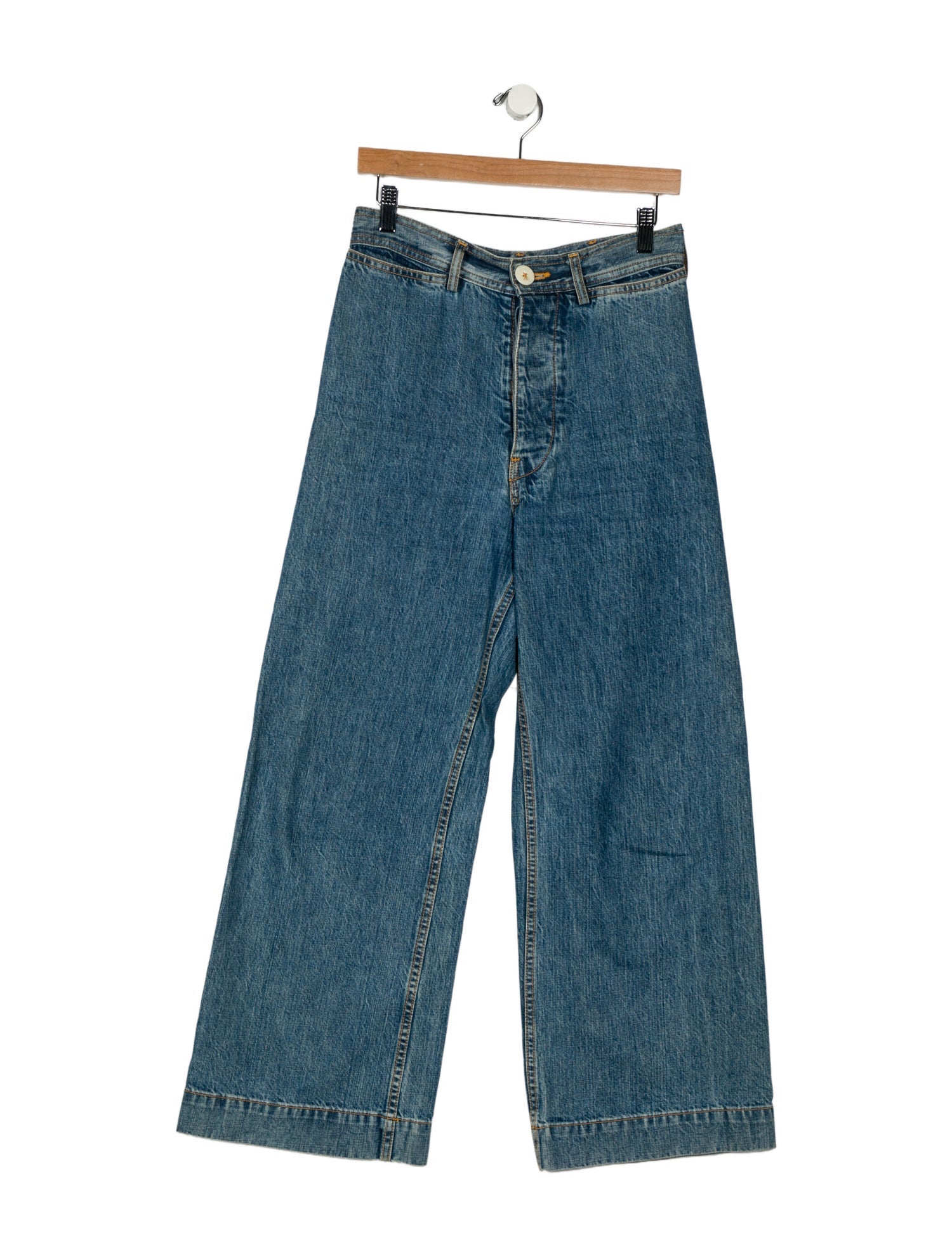 Jesse Kamm High-Rise Wide Leg Jeans