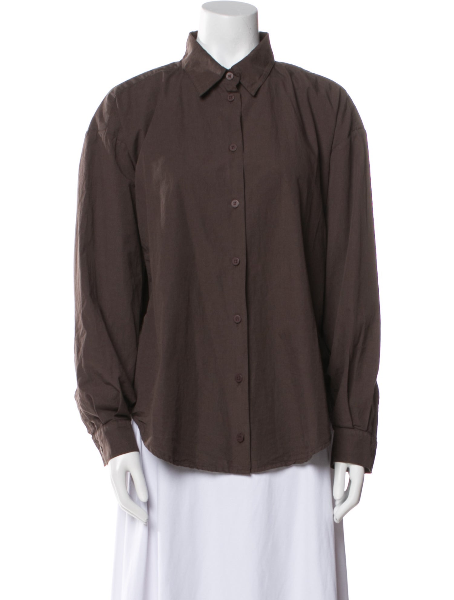 Jesse Kamm Long Sleeve Button-Up Top