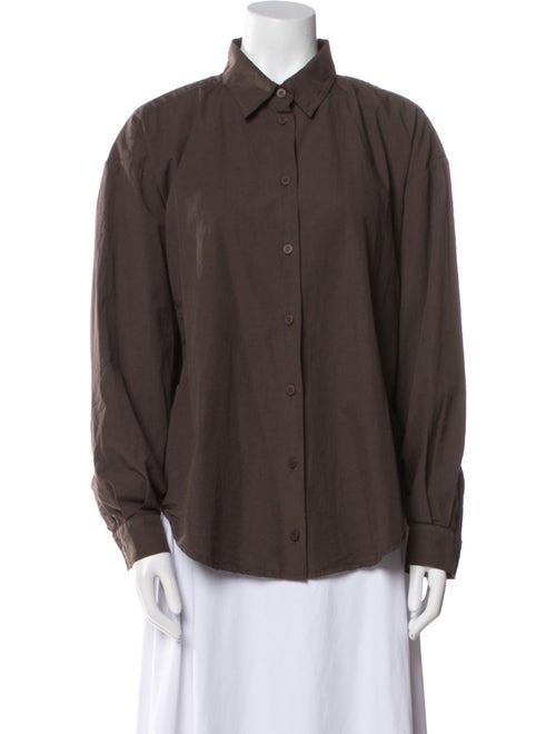 Jesse Kamm Long Sleeve Button-Up Top