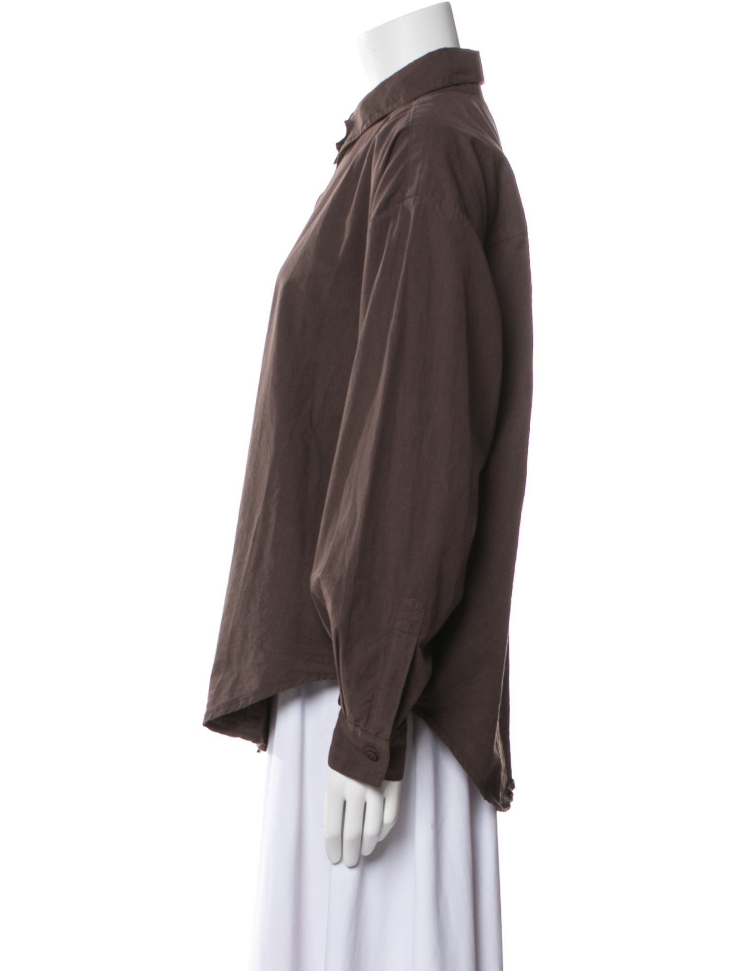 Jesse Kamm Long Sleeve Button-Up Top