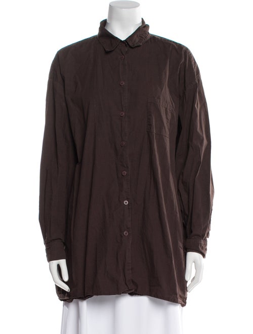 Jesse Kamm Long Sleeve Button-Up Top
