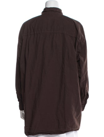 Jesse Kamm Long Sleeve Button-Up Top