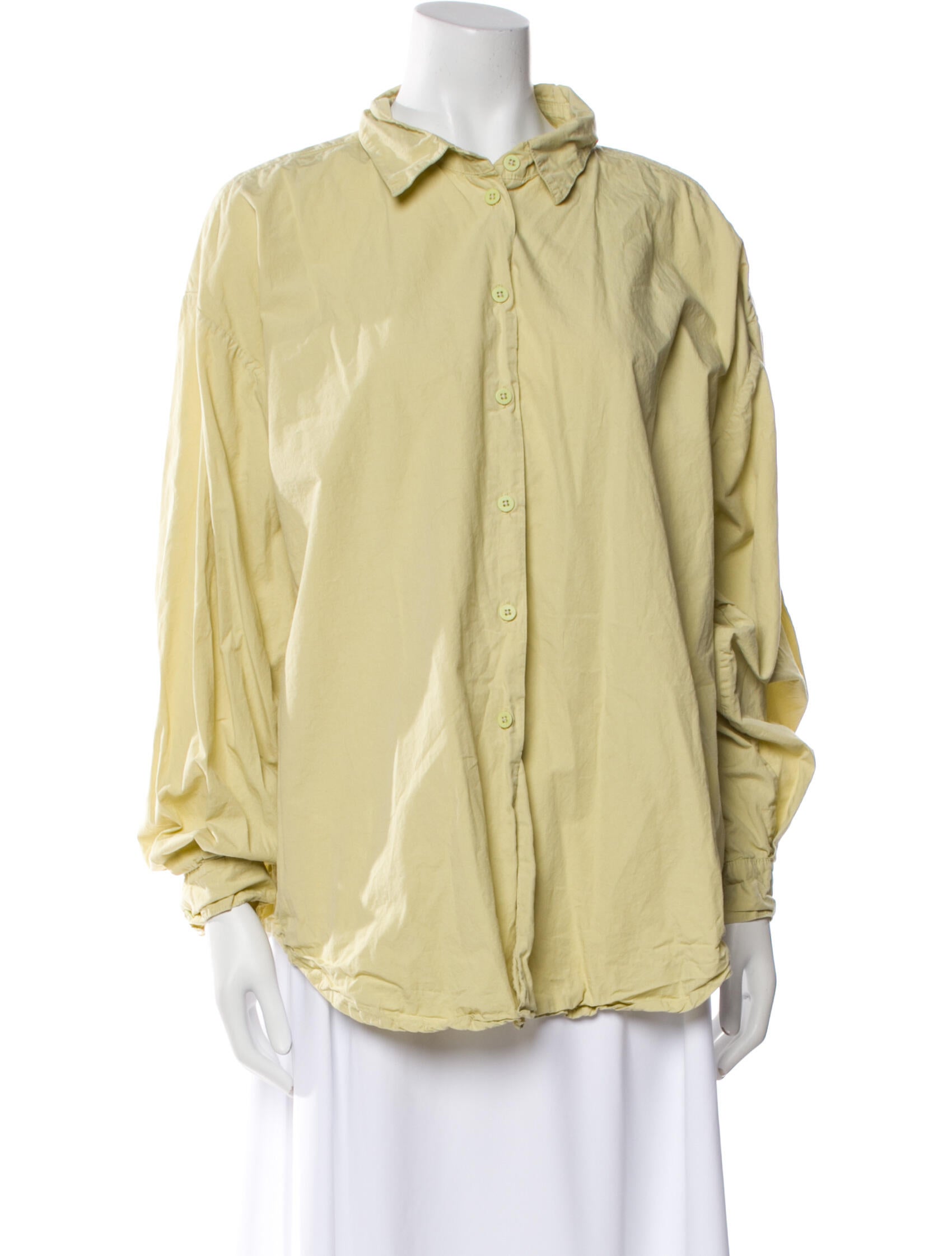 Jesse Kamm Long Sleeve Button-Up Top