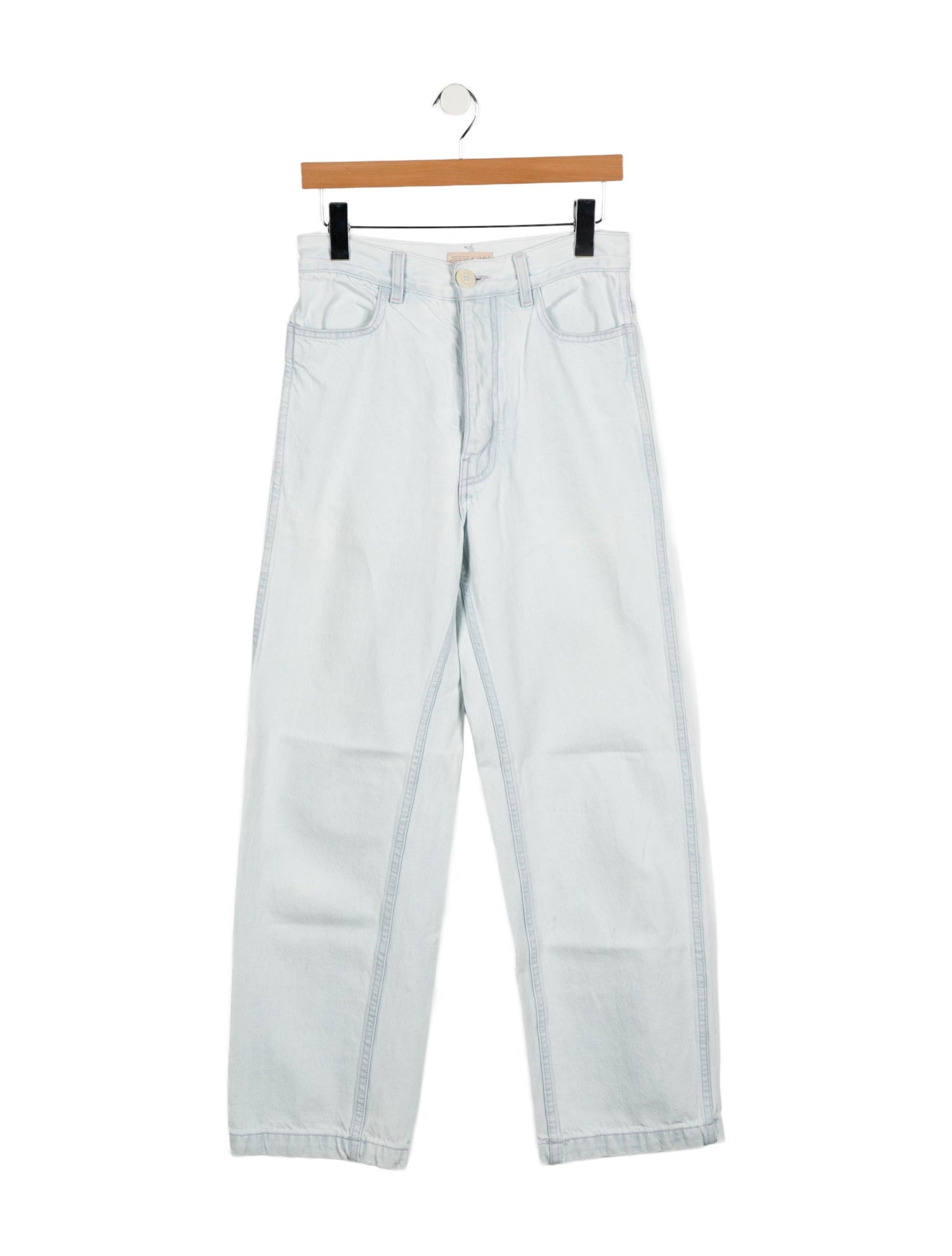 Jesse Kamm High-Rise Straight Leg Jeans