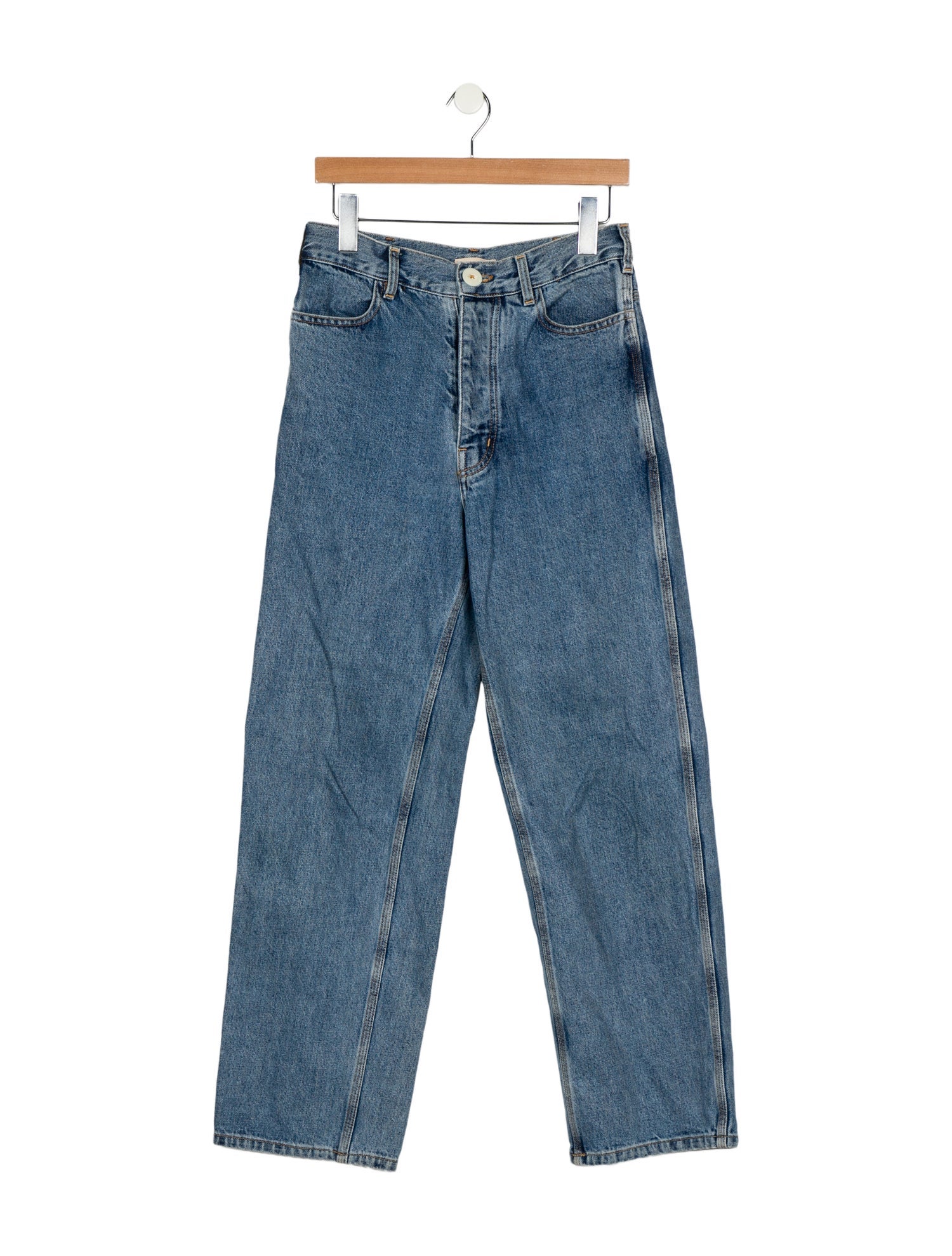 Jesse Kamm Mid-Rise Wide Leg Jeans