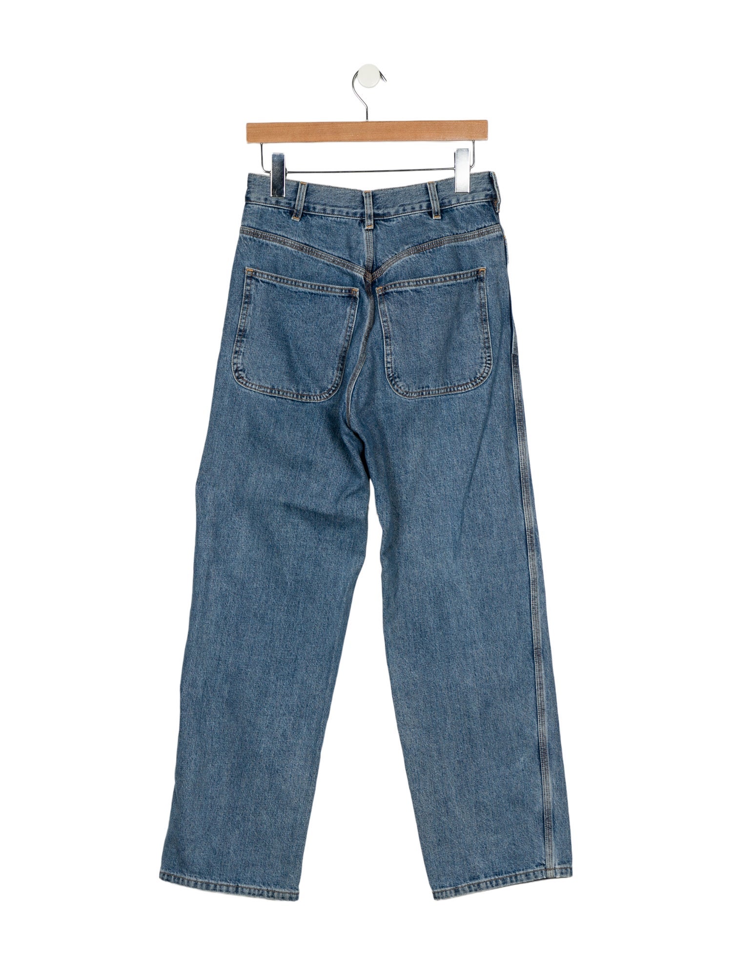 Jesse Kamm Mid-Rise Wide Leg Jeans