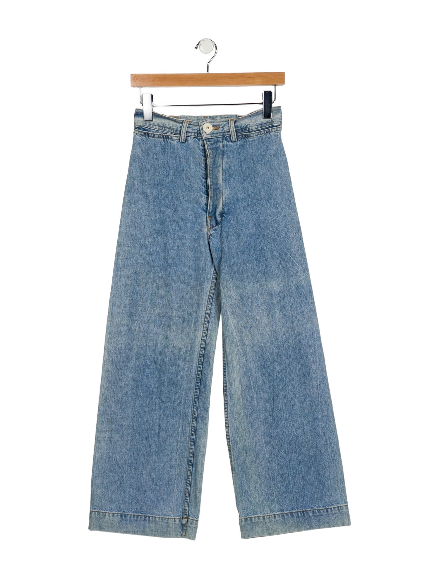Jesse Kamm High-Rise Wide Leg Jeans