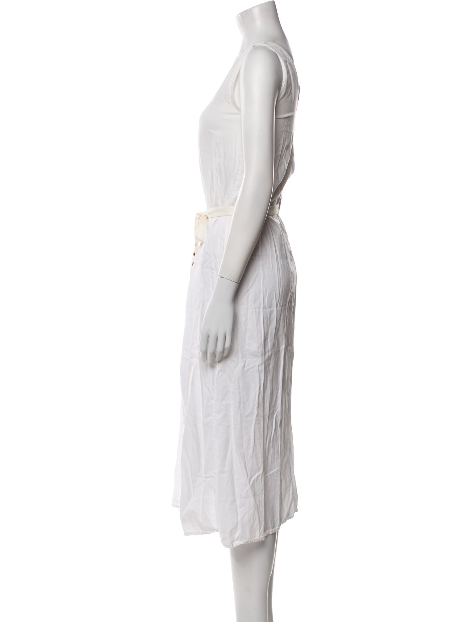 Jesse Kamm Square Neckline Midi Length Dress