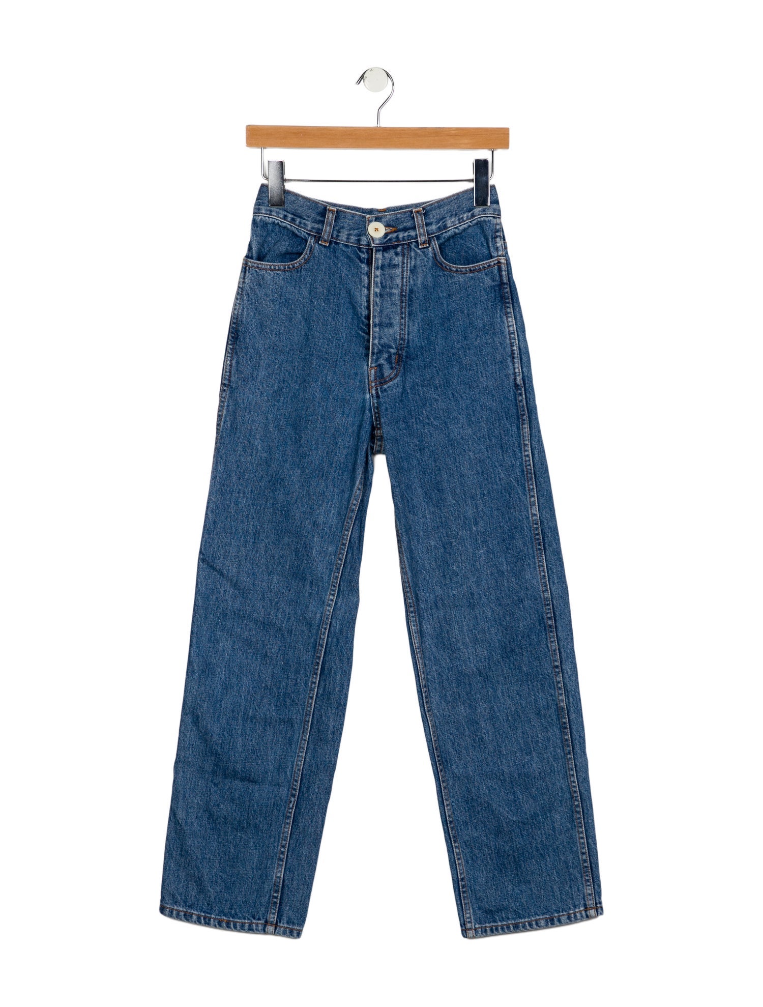 Jesse Kamm High-Rise Straight Leg Jeans