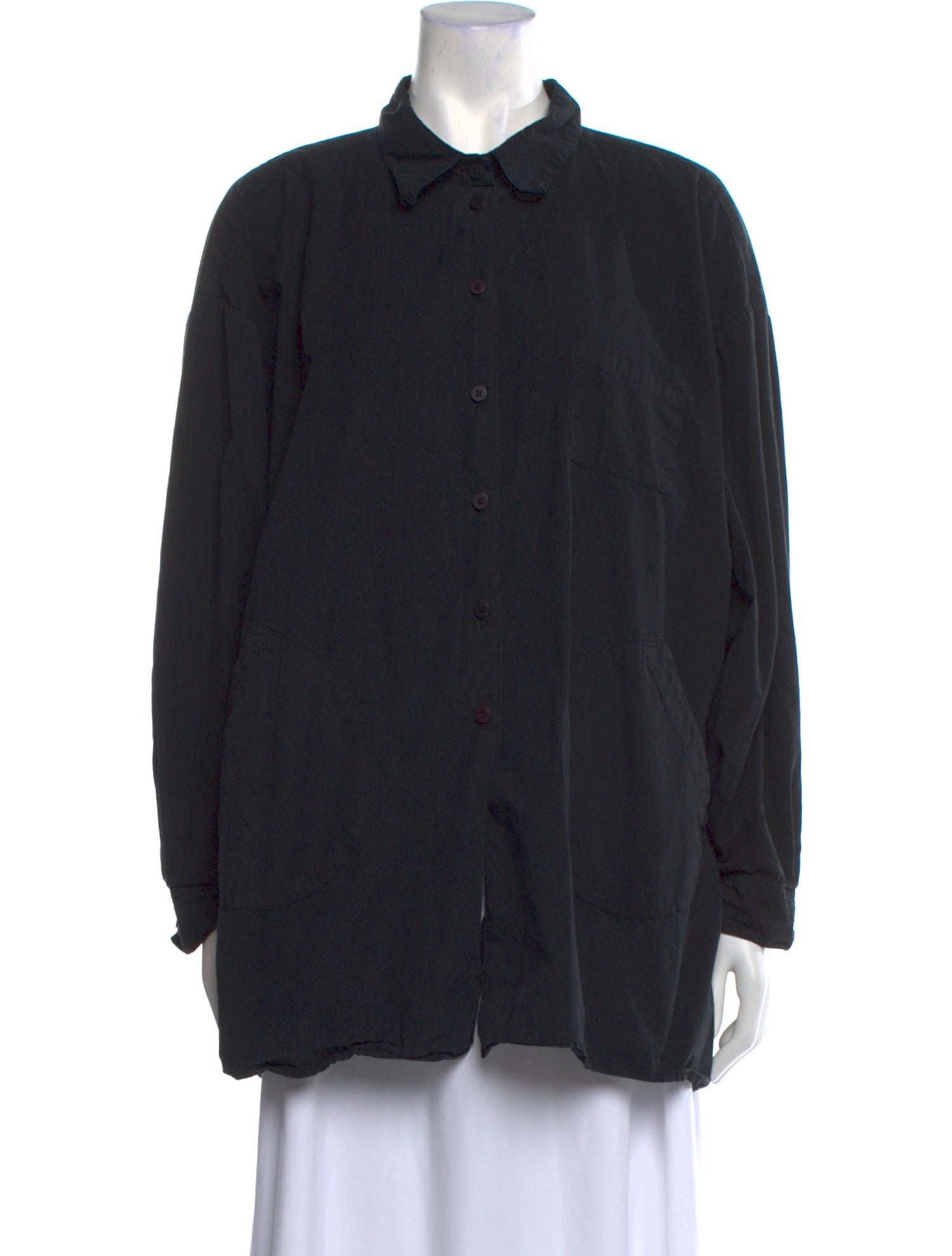Jesse Kamm Long Sleeve Button-Up Top