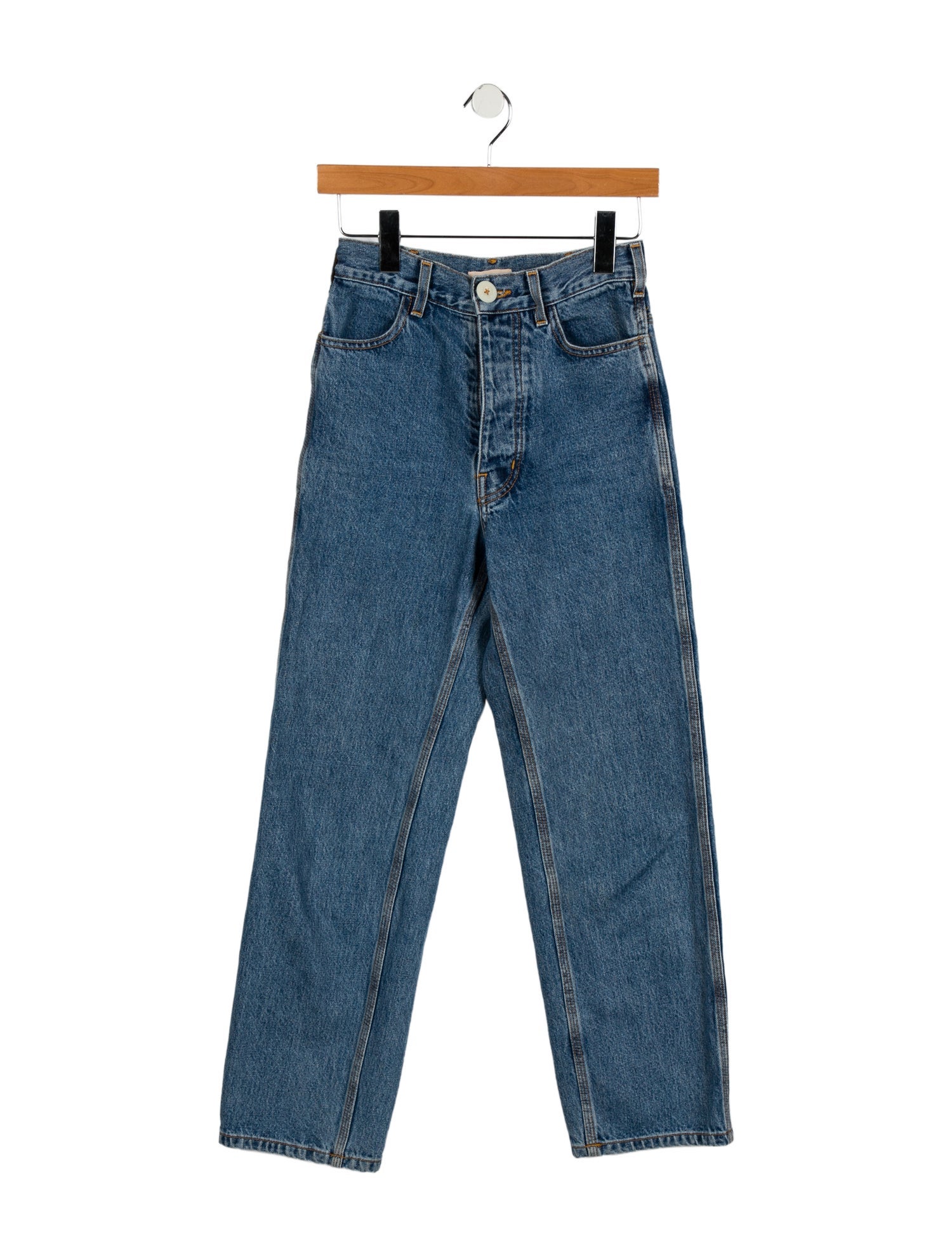 Jesse Kamm High-Rise Straight Leg Jeans