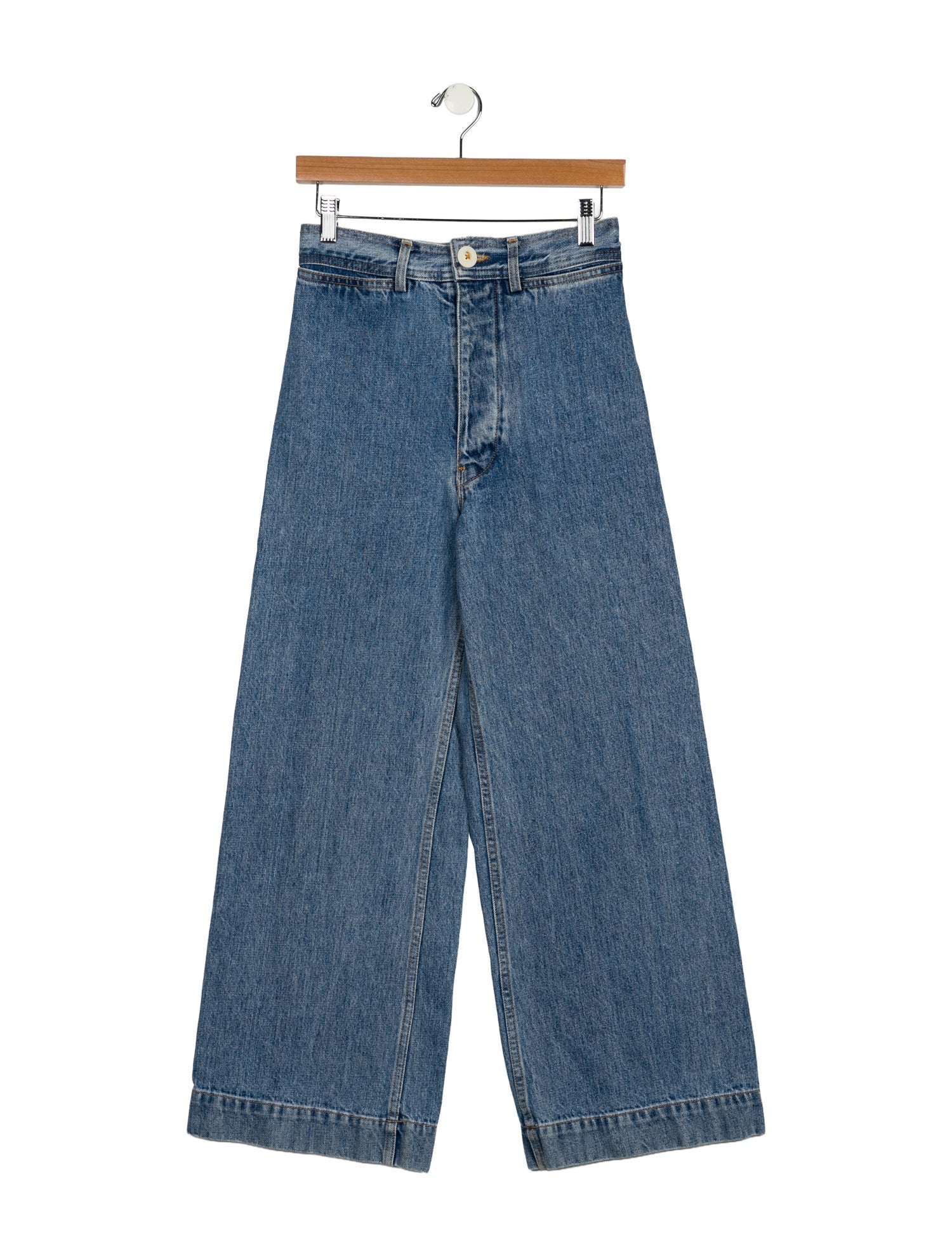 Jesse Kamm High-Rise Wide Leg Jeans