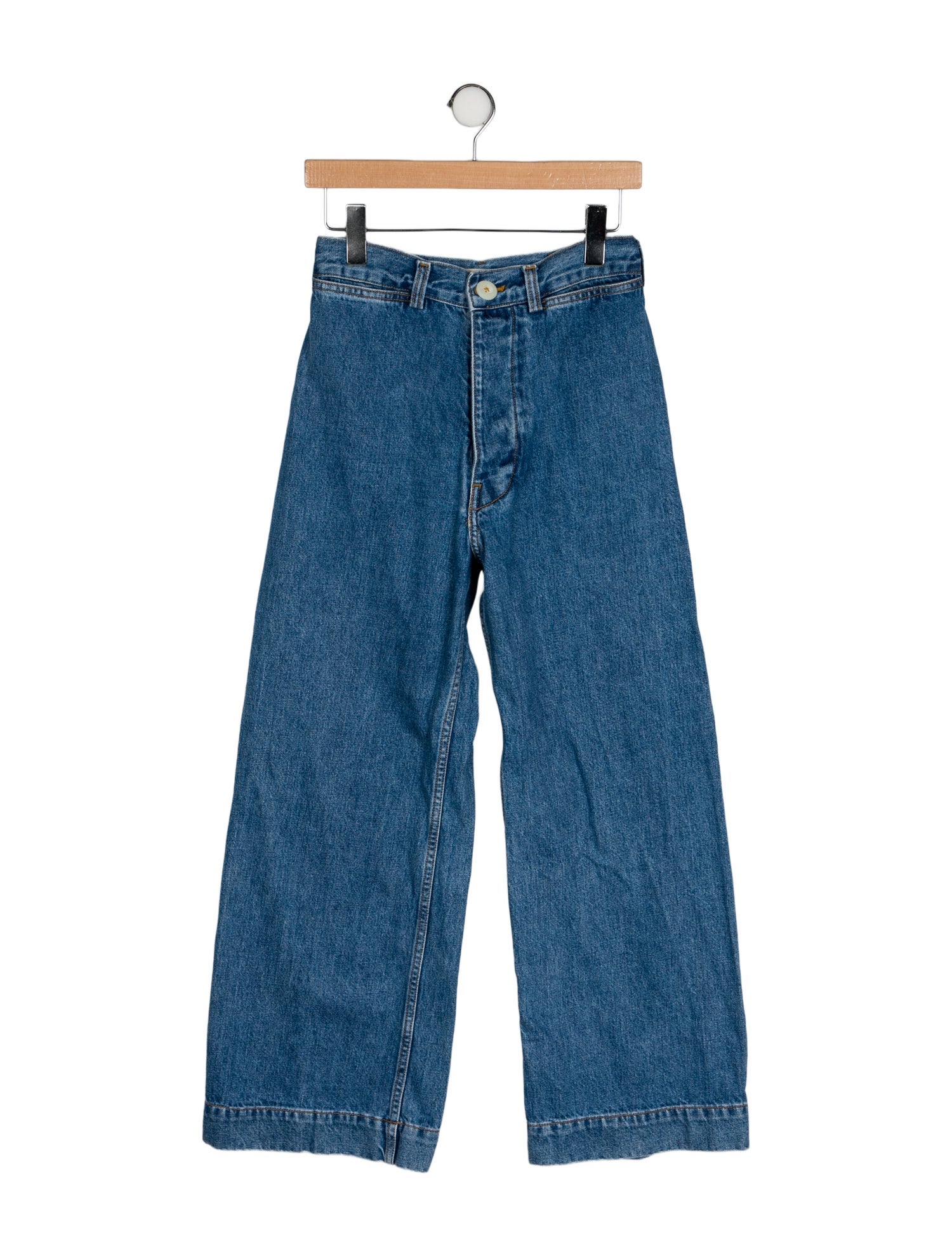 Jesse Kamm High-Rise Wide Leg Jeans