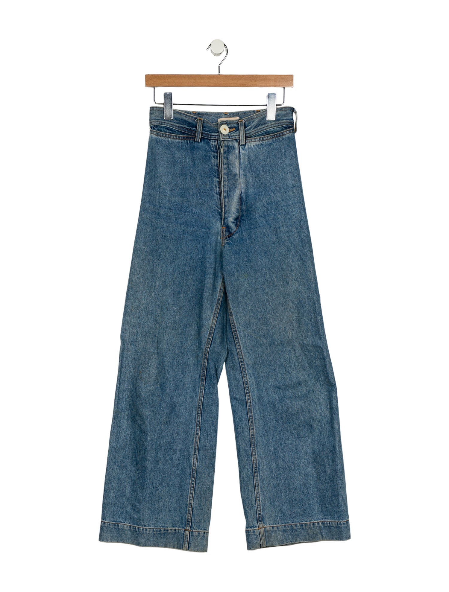 Jesse Kamm High-Rise Wide Leg Jeans