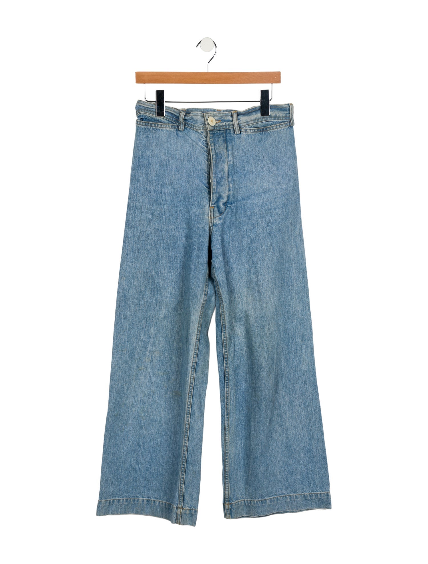 Jesse Kamm Mid-Rise Wide Leg Jeans