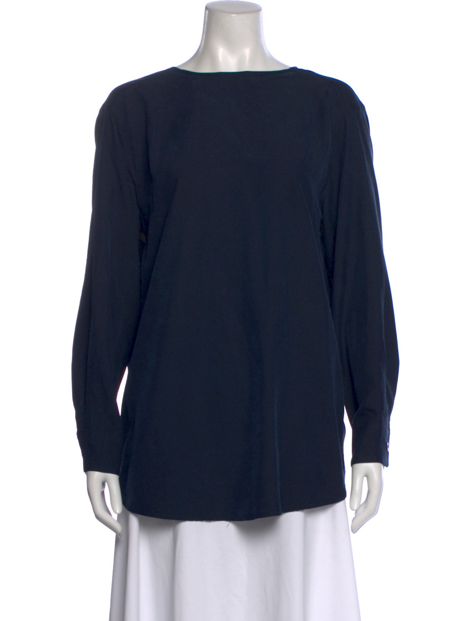Jesse Kamm Bateau Neckline Long Sleeve Blouse