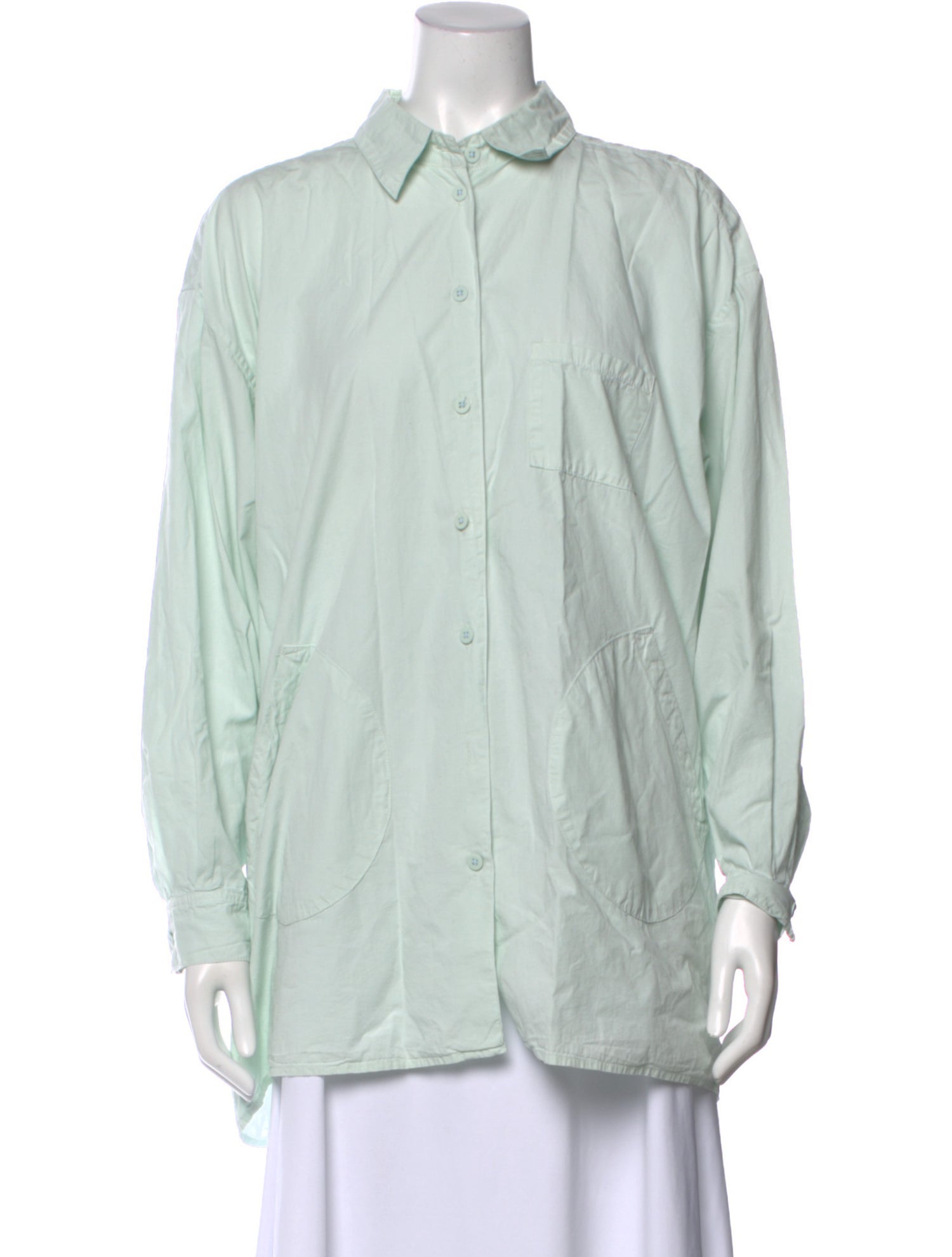 Jesse Kamm Long Sleeve Button-Up Top