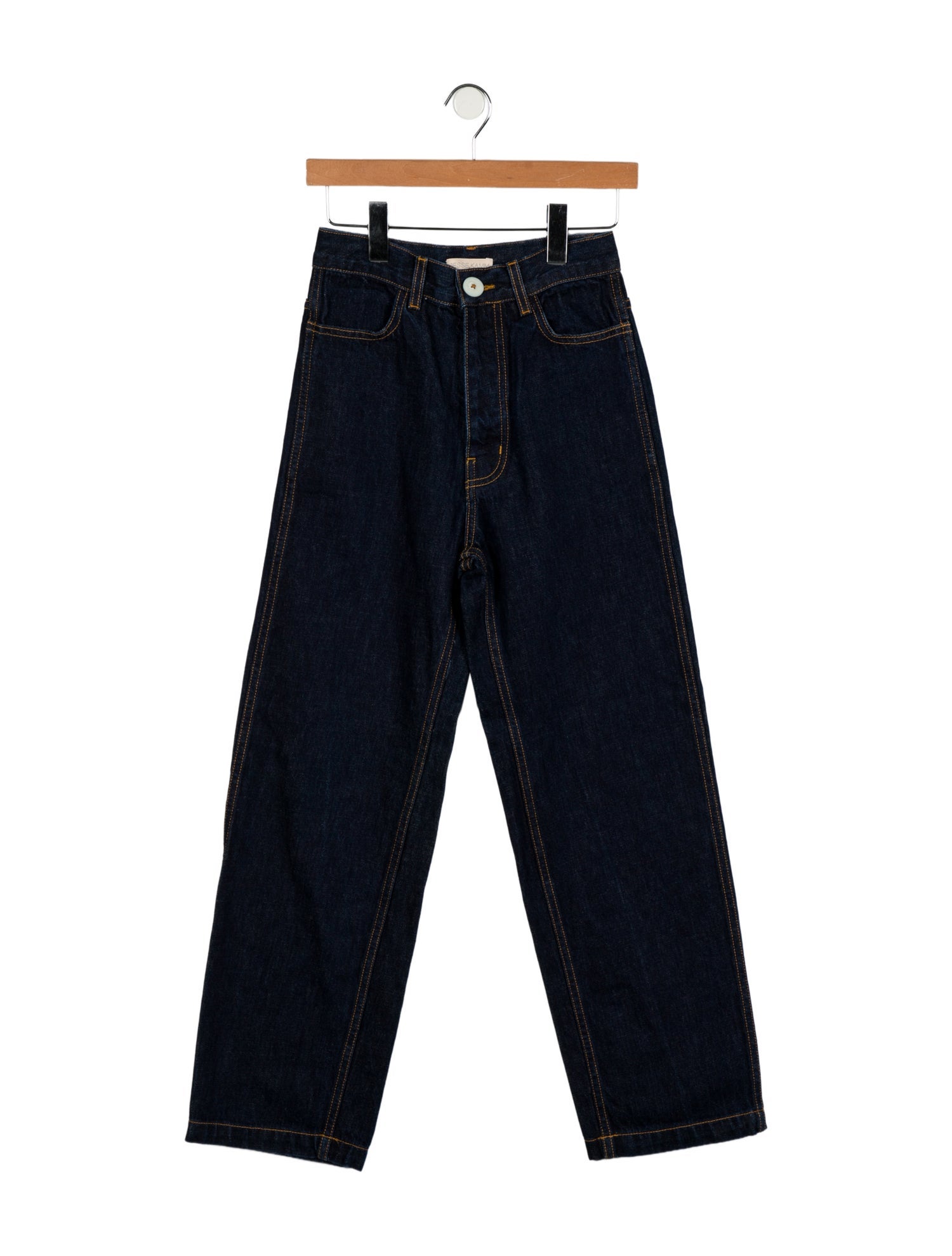 Jesse Kamm High-Rise Straight Leg Jeans