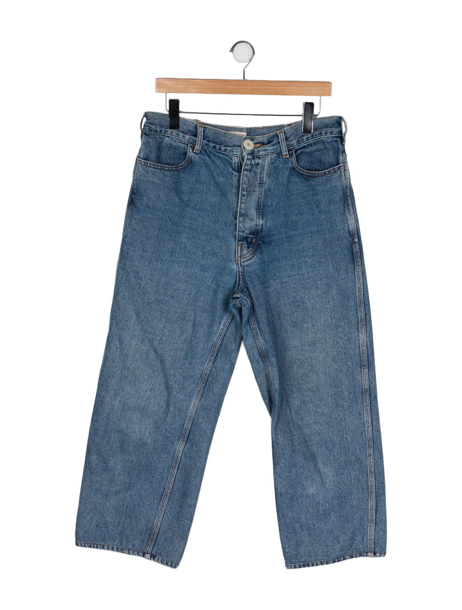 Jesse Kamm High-Rise Wide Leg Jeans