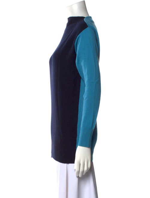 Demylee Cashmere Colorblock Pattern Sweater