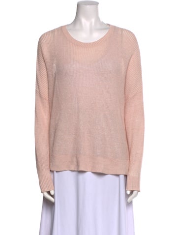 Demylee Knitwear Linen Scoop Neck Sweater XS
