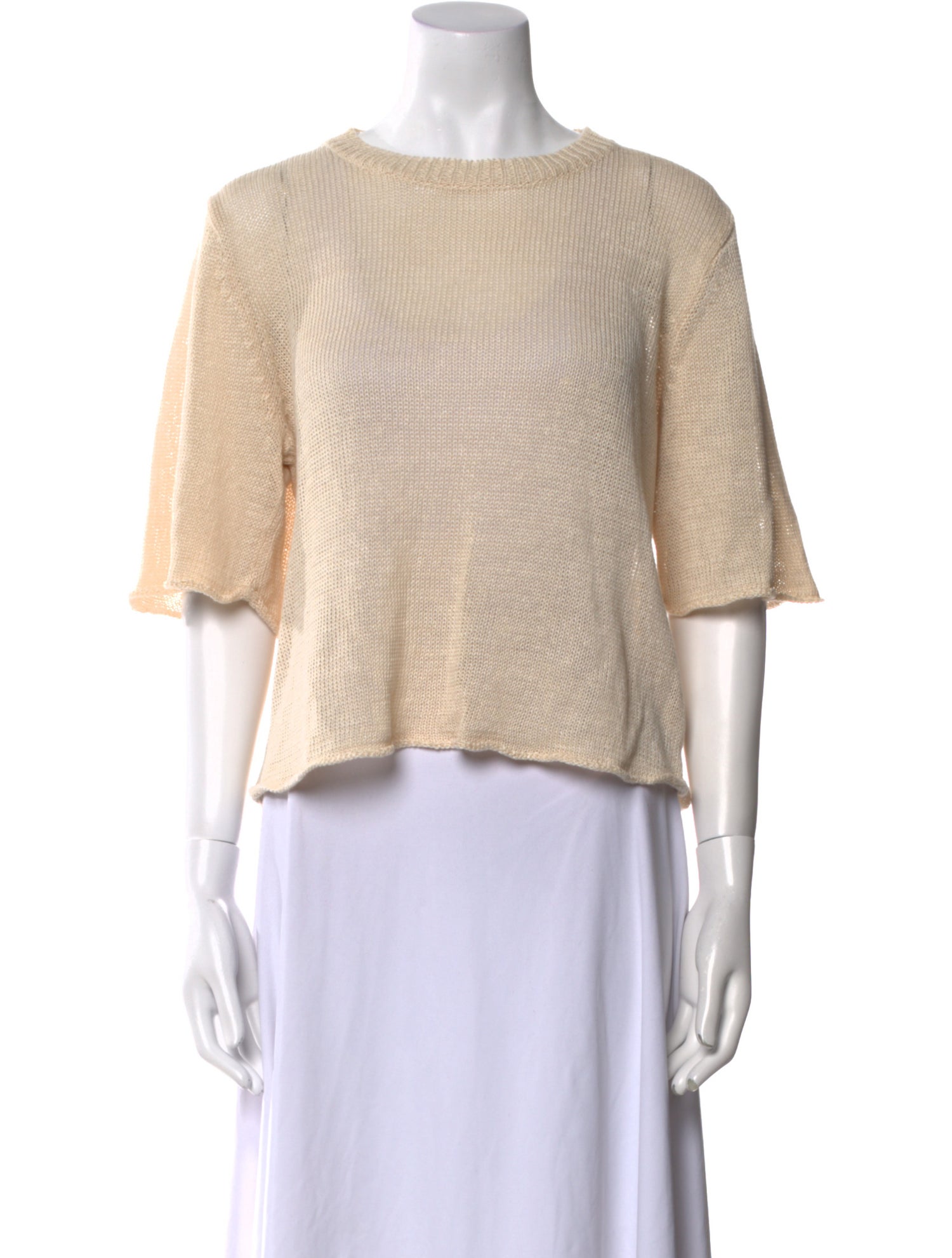Demylee Linen Crew Neck Sweater