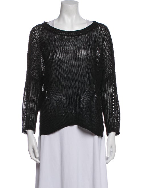 Demylee Linen Scoop Neck Sweater