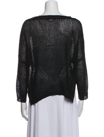 Demylee Linen Scoop Neck Sweater