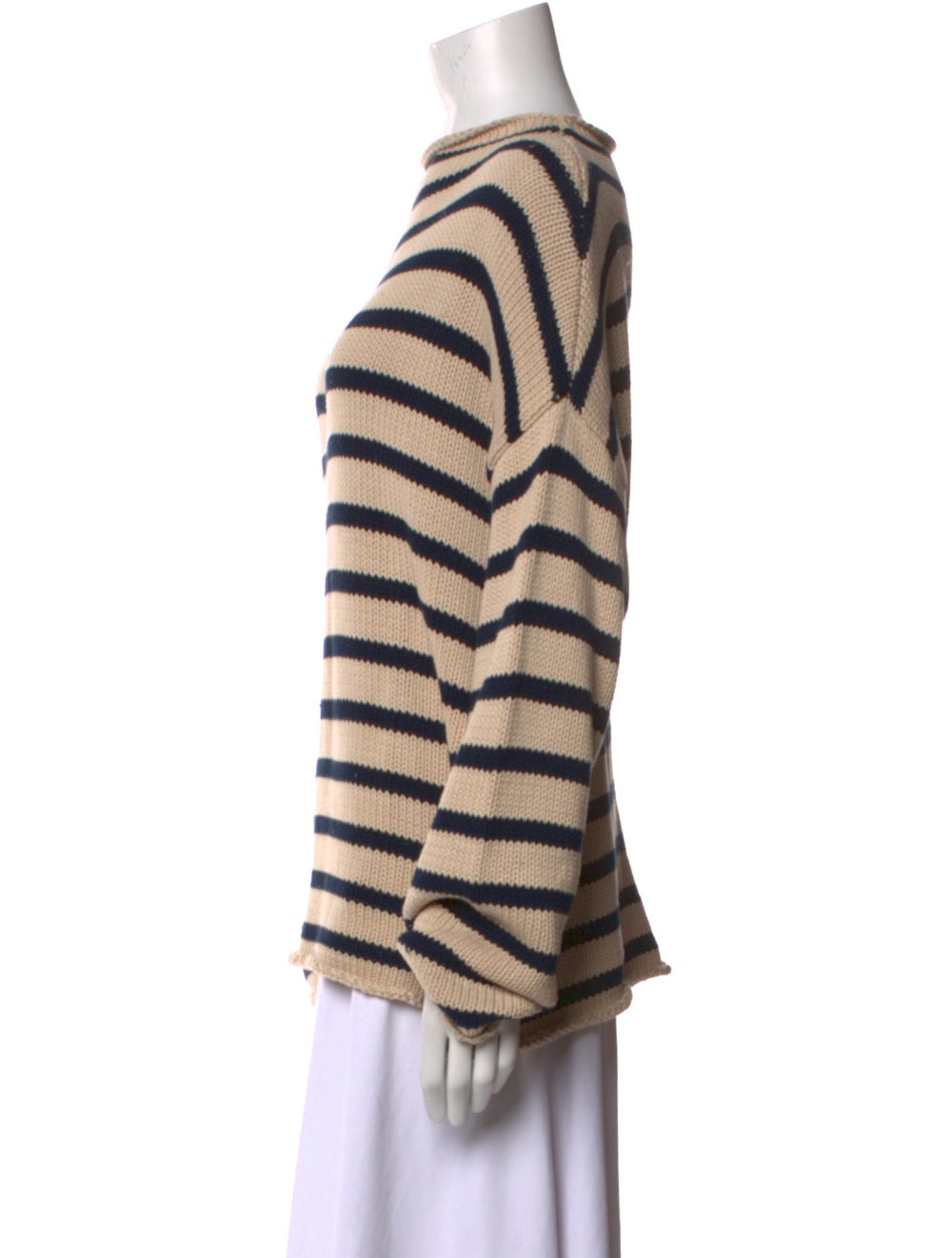Demylee Pullover Neutrals Striped Long Sleeve wit… - image 2