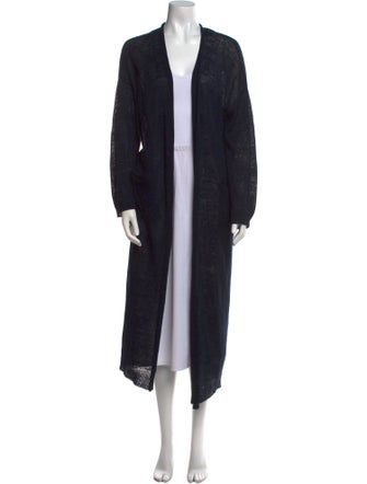 Demylee Linen Open Front Sweater