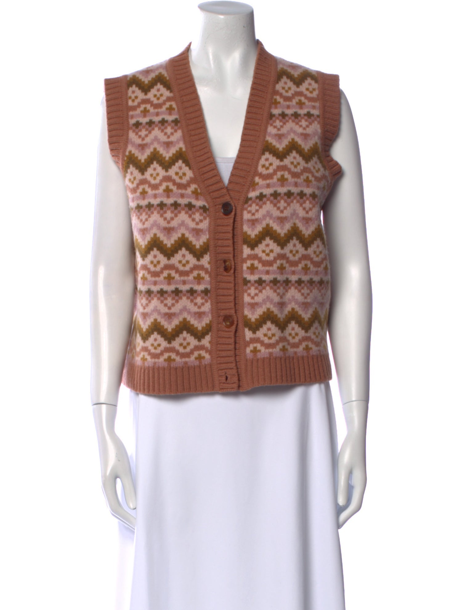 Demylee Striped V-Neck Sweater