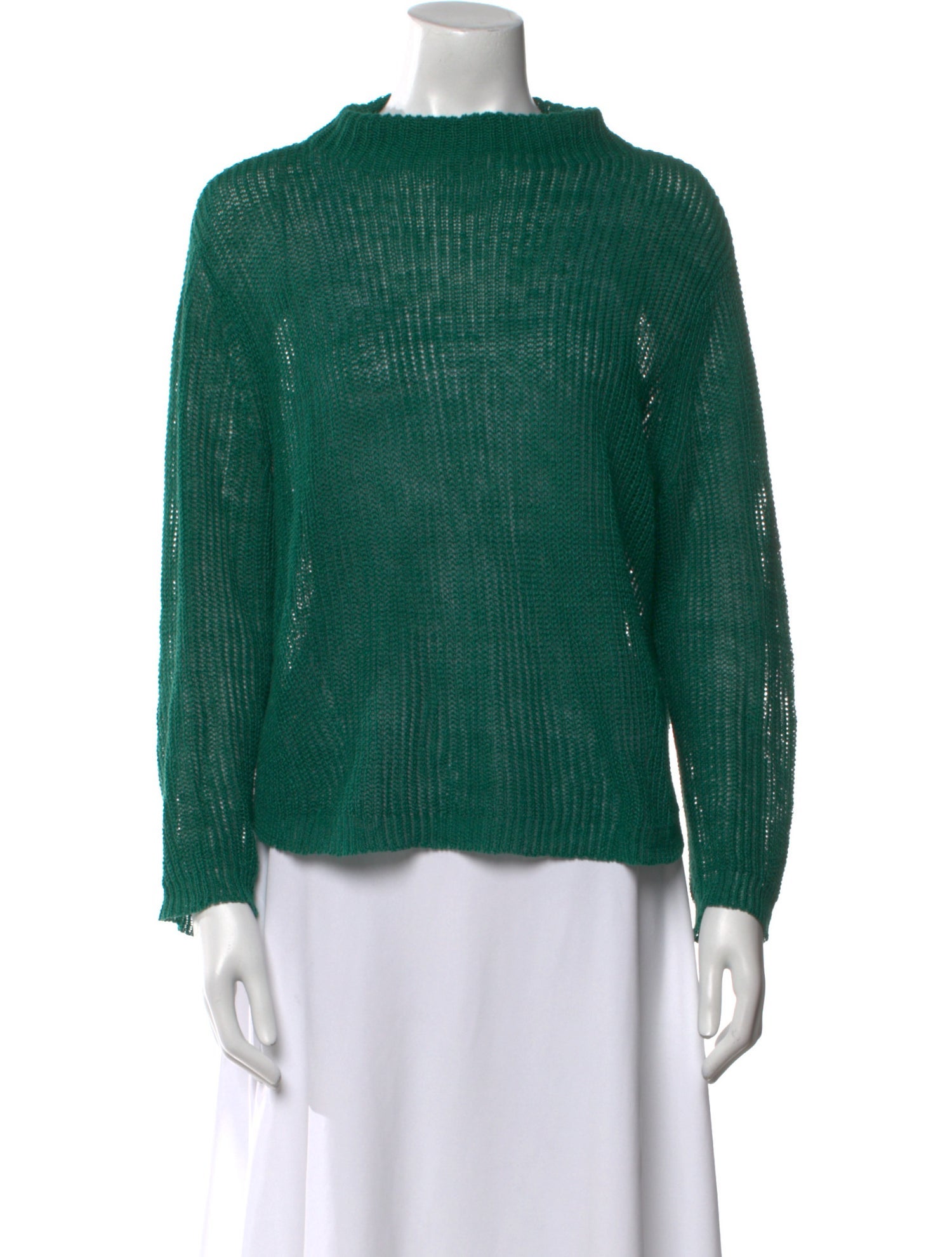 Demylee Linen Mock Neck Sweater