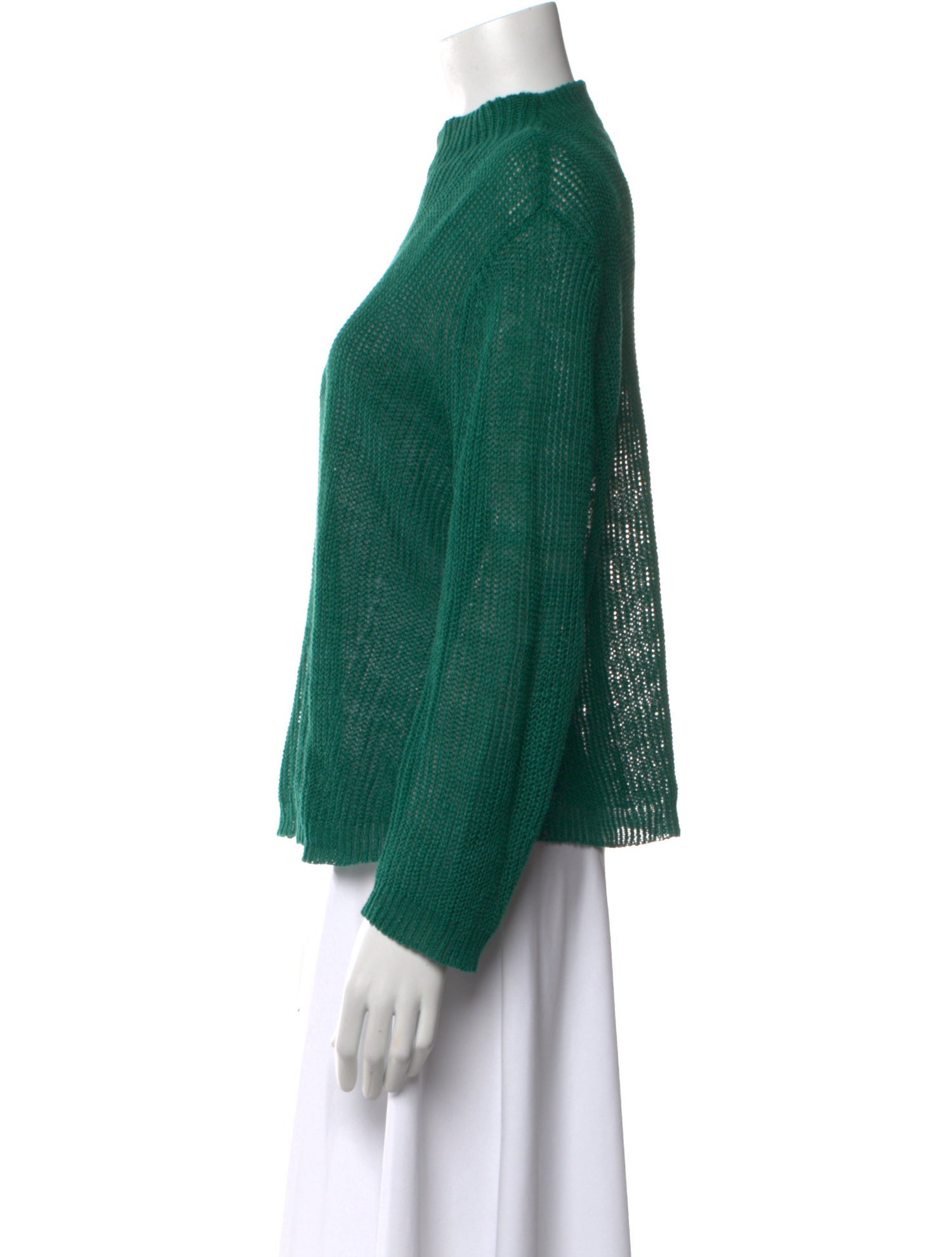 Demylee Linen Mock Neck Sweater