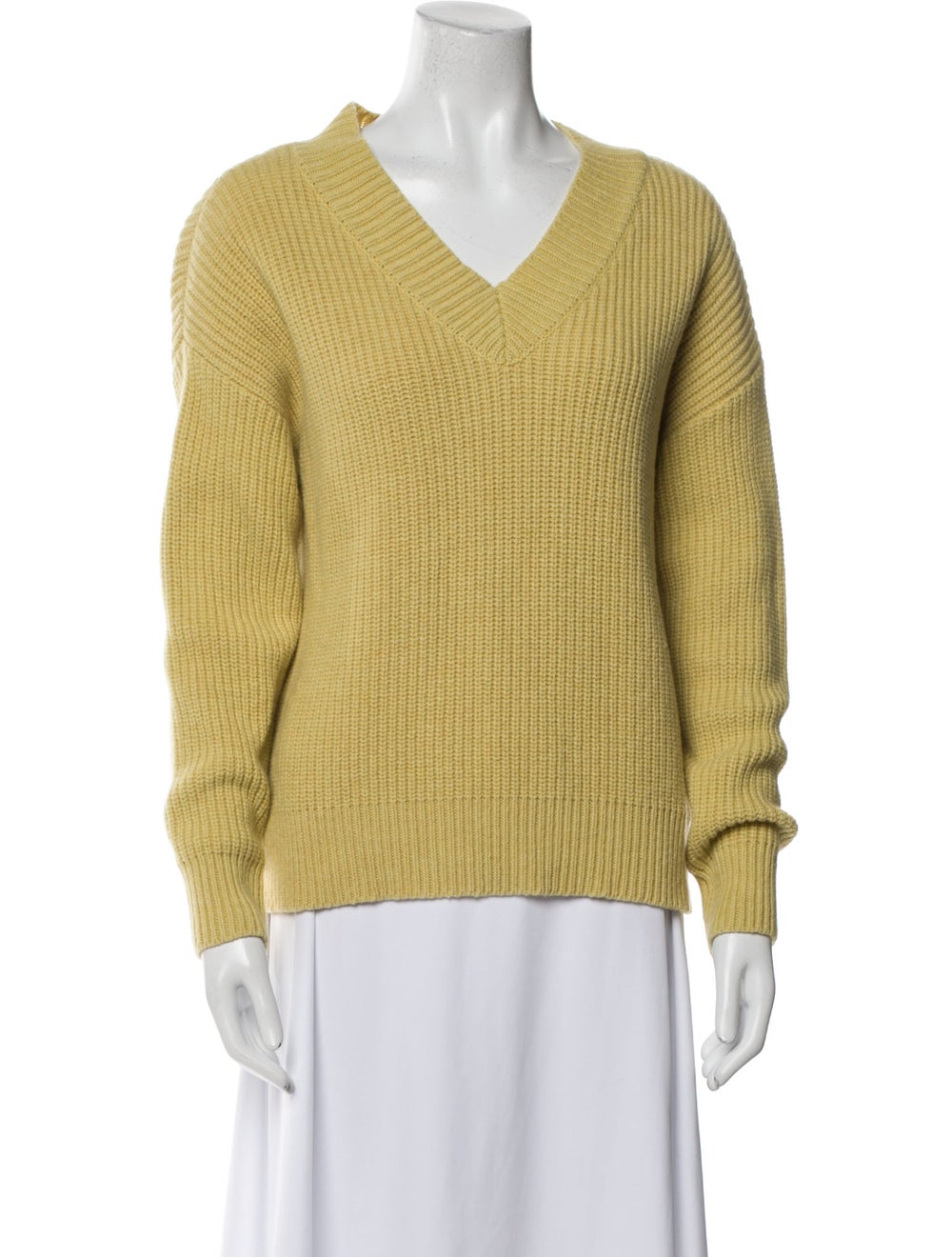 Demylee Wool Pullover Long Sleeve with V-Neck - image 1