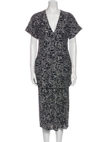 Dyvna Dresses Printed Midi Length Dress XS