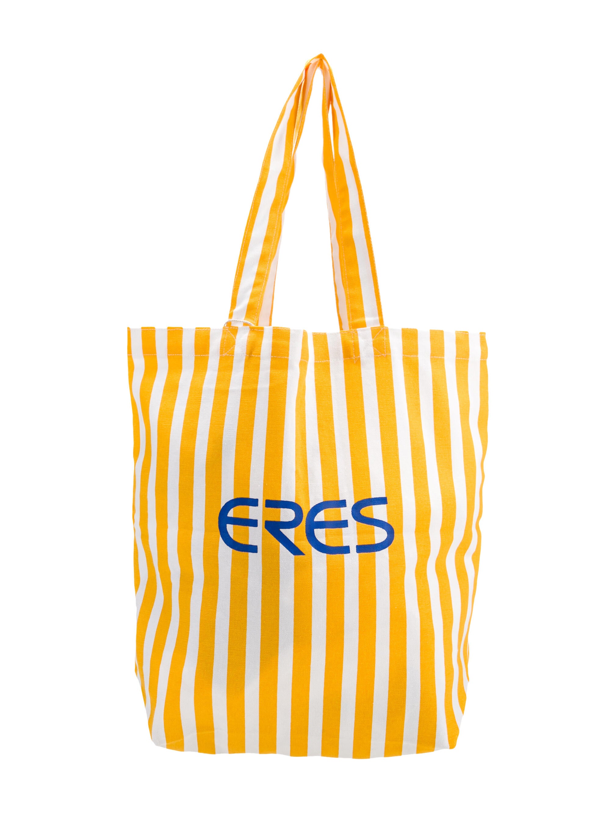 Eres Striped Canvas Tote Bag - Yellow Totes, Handbags