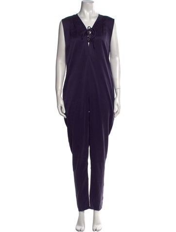 Eres Jumpsuits and Rompers Silk V-Neck Jumpsuit M