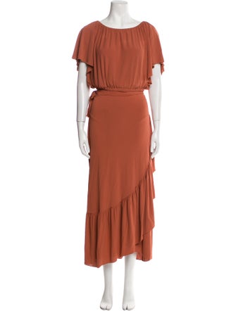 Eres Ruffle Embellishment Skirt Set