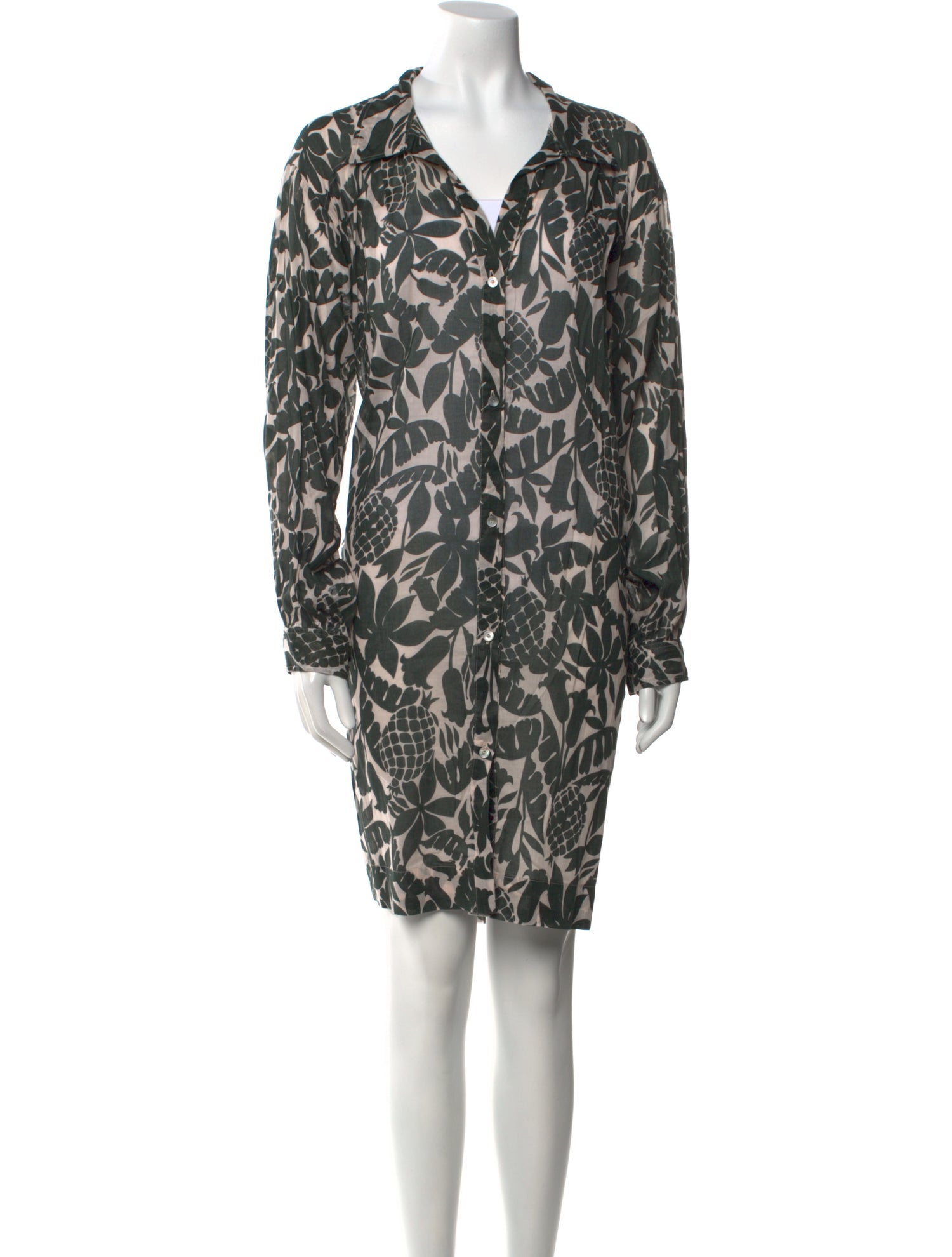 Eres Printed Knee-Length Dress