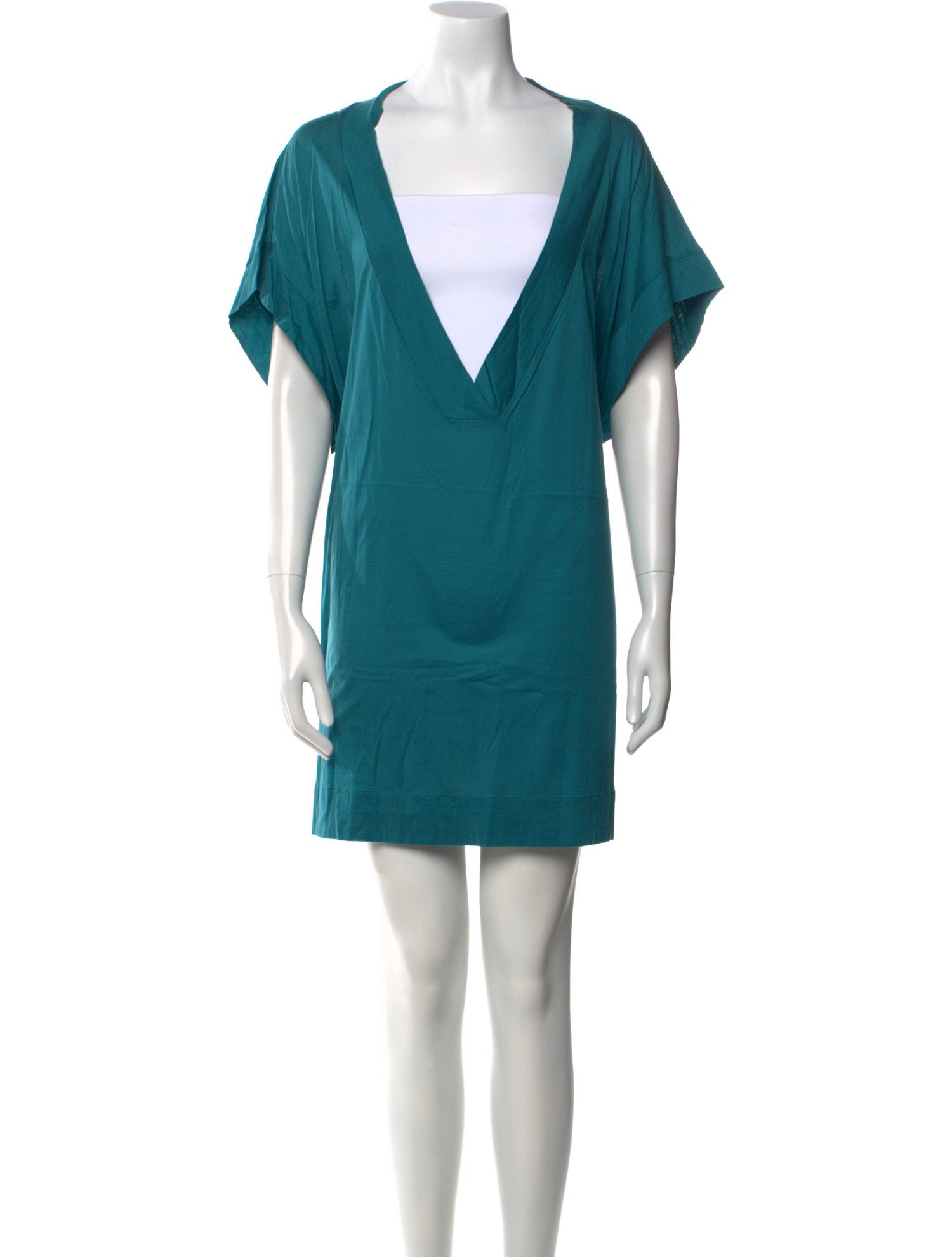 Eres Square Neckline Mini Dress